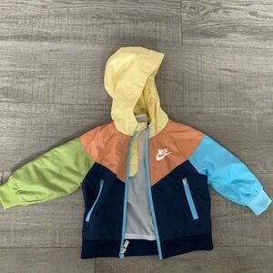 Nike 12 mo kids multicolored windbreaker unisex